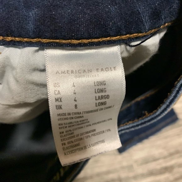 American Eagle Distressed Skinny Jeans 4 long - Picture 8 of 8